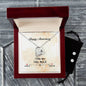 Forever Love Necklace and Cubic Zirconia Earring Set Happy Anniversary