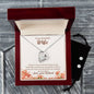 Forever Love Necklace and Cubic Zirconia Earring Set To my Beautiful Wife If-I-had-to-choose-between