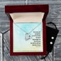 Forever Love Necklace and Cubic Zirconia Earring Set the Lord your god will be with you
