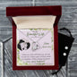 Forever Love Necklace and Cubic Zirconia Earring Set Happy Anniversary to my beautiful Wife
