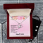 Forever Love Necklace and Cubic Zirconia Earring Set Happy Birthday good friend