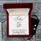 Forever Love Necklace and Cubic Zirconia Earring Set Son to mother