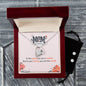 Forever Love Necklace and Cubic Zirconia Earring Set to the world you are a mother