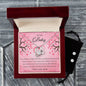 Forever Love Necklace and Cubic Zirconia Earring Set My Dear Baby