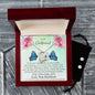Forever Love Necklace and Cubic Zirconia Earring Set To my Girlfriend