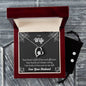 Forever Love Necklace and Cubic Zirconia Earring Set To my Wife