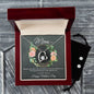 Forever Love Necklace and Cubic Zirconia Earring Set Mom, Happy Mothers Day