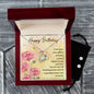 Forever Love Necklace and Cubic Zirconia Earring Set Birthday woman