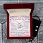 Forever Love Necklace and Cubic Zirconia Earring Set To My wanderful Mom