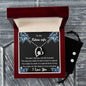 Forever Love Necklace and Cubic Zirconia Earring Set To my Beloved Future Wife2