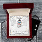 Forever Love Necklace and Cubic Zirconia Earring Set To my Daughter on your Graduation