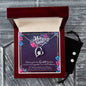 Forever Love Necklace and Cubic Zirconia Earring Set Happy Mother's Day