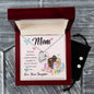 Forever Love Necklace and Cubic Zirconia Earring Set Mom, The love between a mother and her daughter is forever
