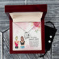 Forever Love Necklace and Cubic Zirconia Earring Set To a Very Special Sister