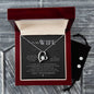 Forever Love Necklace and Cubic Zirconia Earring Set To my wife- I promise