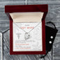 Forever Love Necklace and Cubic Zirconia Earring Set To my Vet Wife