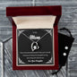 Forever Love Necklace and Cubic Zirconia Earring Set To My Mom Love your daughter