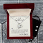 Forever Love Necklace and Cubic Zirconia Earring Set To my Girlfriend-I choose you