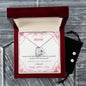 Forever Love Necklace and Cubic Zirconia Earring Set Mom Happy Mother's Day