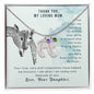 Custom Baby Feet Necklace with Birthstone To my mom-It has taken me