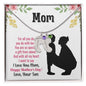 Custom Baby Feet Necklace with Birthstone mom you are so special