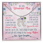 Custom Baby Feet Necklace with Birthstone To My wanderful Mom
