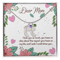Custom Baby Feet Necklace with Birthstone Dear Mom I love you so much