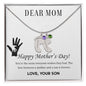 Custom Baby Feet Necklace with Birthstone Dear Mom,  Happy Mother’s Day! You’re the mom