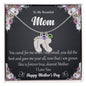Custom Baby Feet Necklace with Birthstone To My Beautiful Mom2
