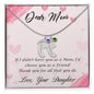 Custom Baby Feet Necklace with Birthstone Dear Mom-Happy Mother’s Day!