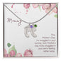 Custom Baby Feet Necklace with Birthstone Mommy to be - Snuggled in Your tummy