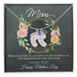 Custom Baby Feet Necklace with Birthstone Mom, Happy Mothers Day