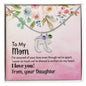 Custom Baby Feet Necklace with Birthstone Mom - I'm assured of your love 2