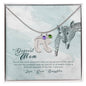Custom Baby Feet Necklace with Birthstone To my mom- you're the most beautiful