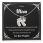 Custom Baby Feet Necklace with Birthstone To My Mom2