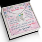 Custom Baby Feet Necklace with Birthstone To My wanderful Mom
