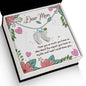 Custom Baby Feet Necklace with Birthstone Dear Mom I love you so much