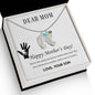 Custom Baby Feet Necklace with Birthstone Dear Mom,  Happy Mother’s Day! You’re the mom