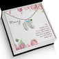 Custom Baby Feet Necklace with Birthstone Mommy to be - Snuggled in Your tummy