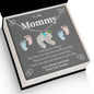 Custom Baby Feet Necklace with Birthstone To my Mommy to be