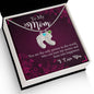Custom Baby Feet Necklace with Birthstone To My Mom you are the person