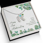 Custom Baby Feet Necklace with Birthstone Happy First Mother's Day