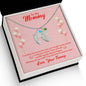 Custom Baby Feet Necklace with Birthstone Mommy to be-To my mommy-I can hear you