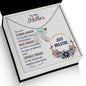 Custom Baby Feet Necklace with Birthstone To my Mother-Just breathe