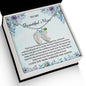 Custom Baby Feet Necklace with Birthstone To My Beautiful Mom