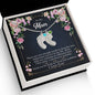 Custom Baby Feet Necklace with Birthstone To my Mom, There are not enough words, I Love you