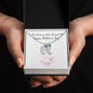 Custom Baby Feet Necklace with Birthstone To the Woman who raised me, Happy Mothers Day