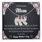 Custom Baby Feet Necklace with Birthstone To My Beautiful Mom2