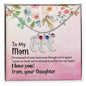 Custom Baby Feet Necklace with Birthstone Mom - I'm assured of your love 2