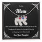 Custom Baby Feet Necklace with Birthstone To My Mom2
